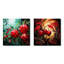 Summer Cherries Cubic Design I - Cherry Wall Decor Set Of 2-102587361-102587368