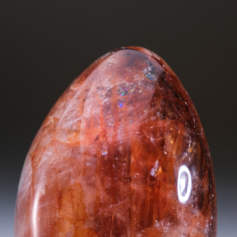 Polished Strawberry Quartz Freeform From Madagascar (350.7 G)