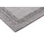 Tapis gris géométrique en laine touffeté à la main-723525519