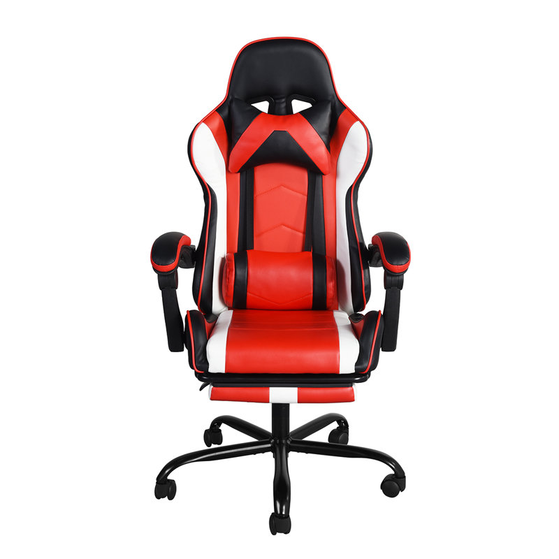 Wade Logan Abelia Adjustable Ergonomic PC & Racing Game Chair with Footrest