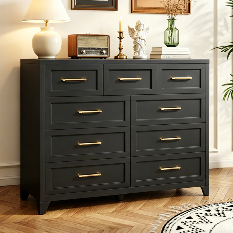 Commode à tiroirs en métal