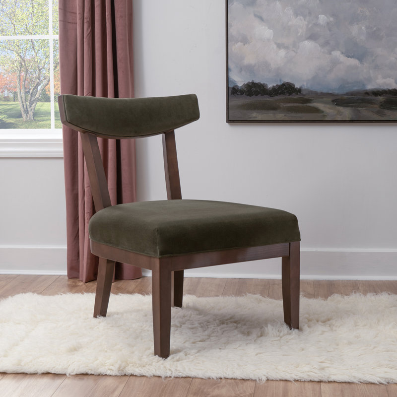 Ballard Fully Assembled Solid Maple Wood Green Side Chair