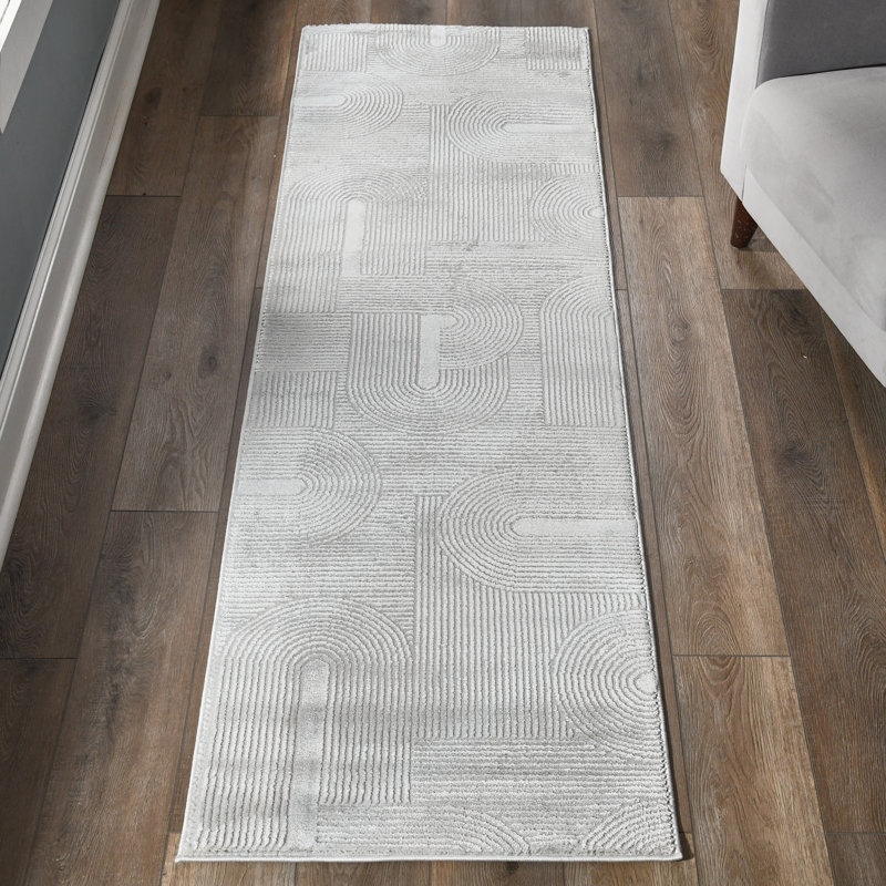 Nuevo Collection Modern Abstract Geometric Area Rug, Runner 2'1" x 7'4"
