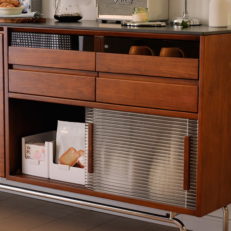 Buffet simple et rétro, H 41,73 po x l 70,87 po x P 17,72 po