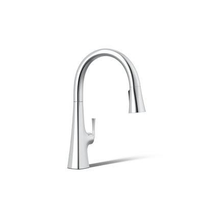 Graze Touchless Pull-Down Kitchen Sink Faucet with Voice Activation and Three-Function Sprayhead