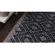 Optic Diamond Navy/Ivory Handwoven Cotton Rug