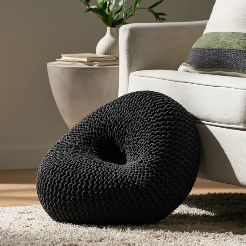 [Livraison au Canada seulement] POUF TRICOTÉ