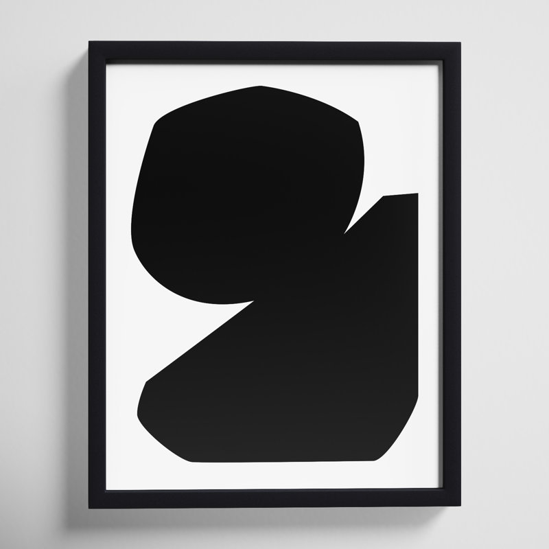 Study In Black 1 by Michael Kempen, 20"H x 16"W x 1.25"D, Black Framed