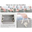 Paniers de rangement pour étagères de rangement, bacs de rangement pliables en tissu avec poignées, paquet de 3-271352791-271352788