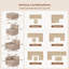  Canapé modulaire en velours côtelé luxueux de 125 pouces de largeur, canapé modulaire à 6 places avec repose-pieds, canapé modulaire réversible en U-1402798655