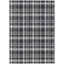 Tapis extérieur antidérapant lavable à carreaux gris et blanc 3 pi x 5 pi