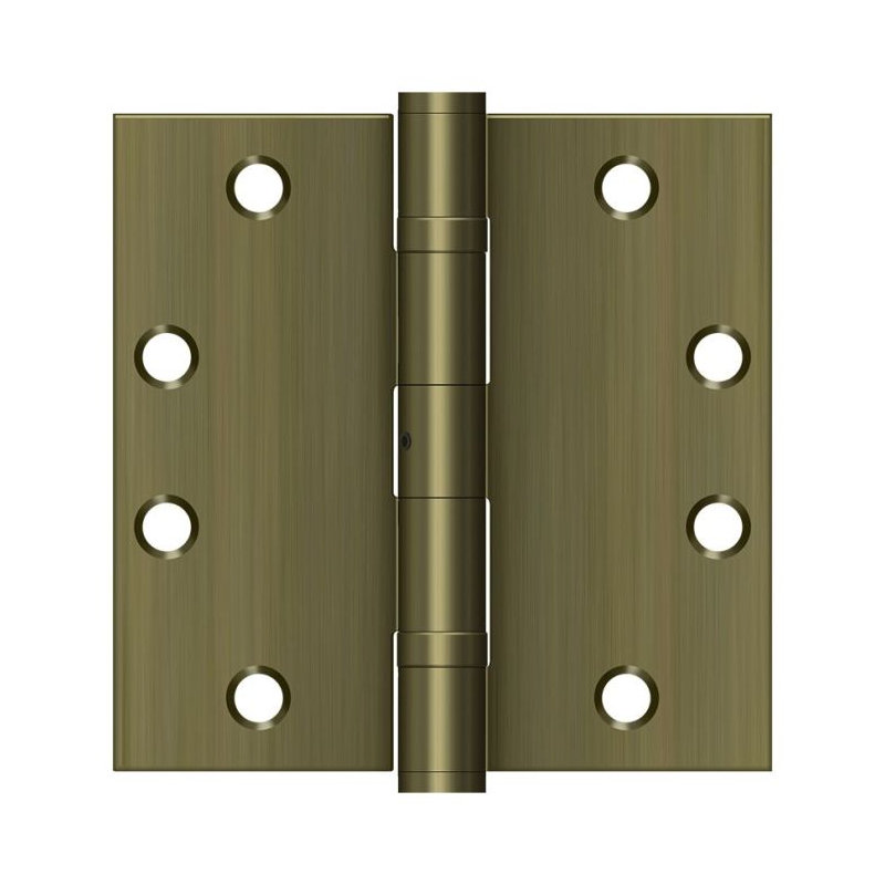 102'' x 102'' Steel Butt Bearing Hinge, Antique Brass
