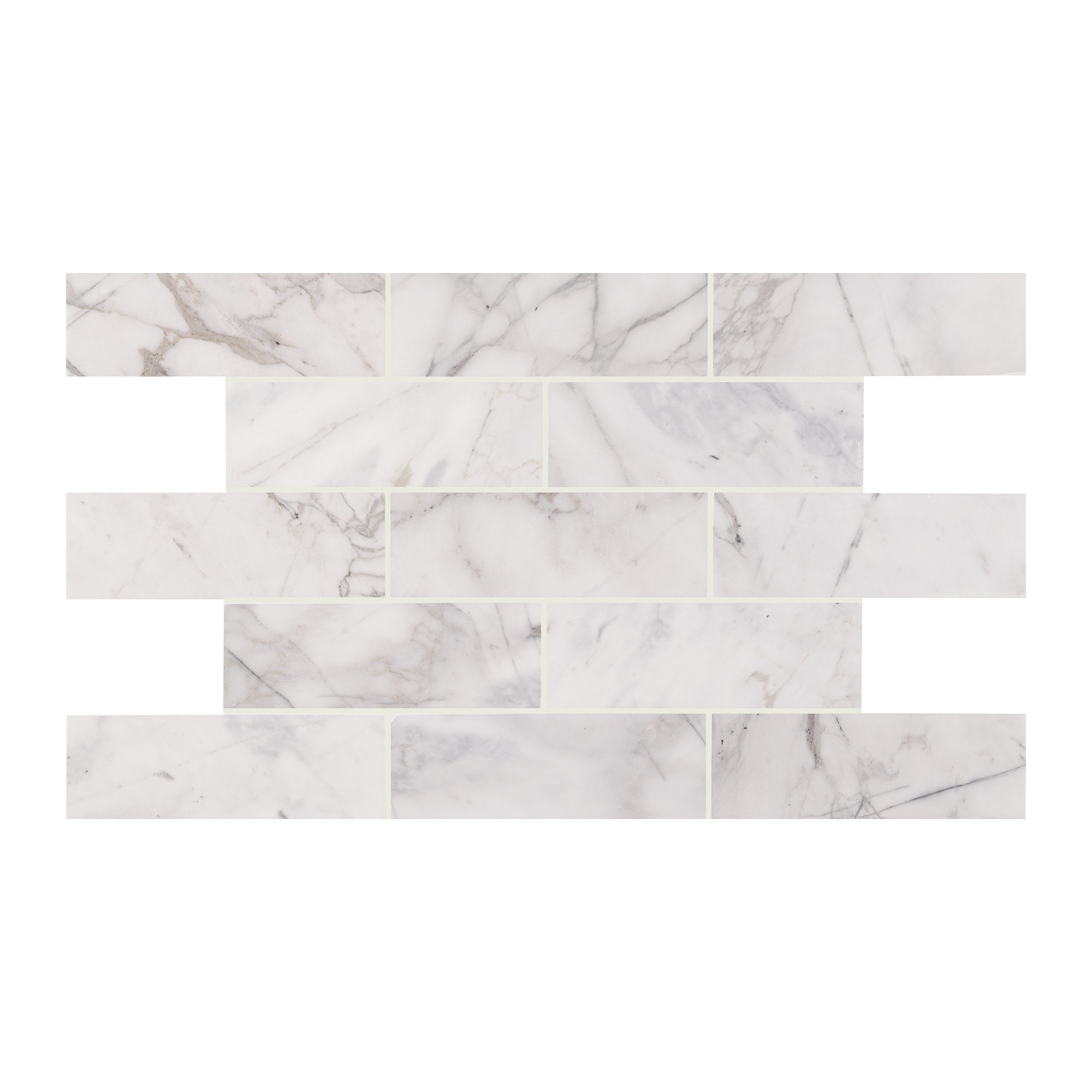 Venatino Elysia 4 in. x 12 in. Honed Marble Subway Floor and Wall Tile