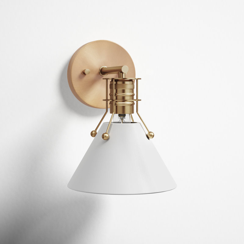 Frome Armed Sconce, Matte White