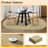 Oval Rug 3x5 Washable Small Printed Braided Accent Rug, Foldable Thin Modern Indoor Mat, Non-Slip Contemporary Floor Carpet for Bedside, Entryway, Foyer, Bathroom, Camel-1332229370