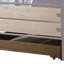  Structure de lit simple en bois massif brun et noir Brighton - Simple, noir et brun