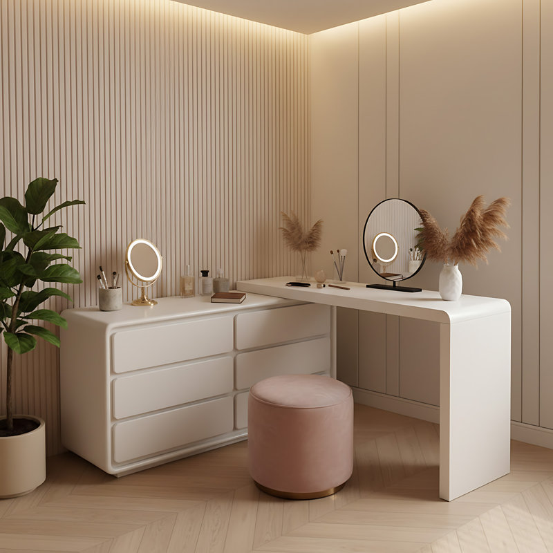Meuble-lavabo extensible 63 po à 94,5 po avec 6 tiroirs