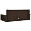 Banc pivotant en poly rotin 46,9 po x 22 po x 18,9 po-2019994412