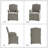 Gatlinburg 26" W Solid and Manufactured Wood Dining Chair with Casters (Set of 2)-98271007