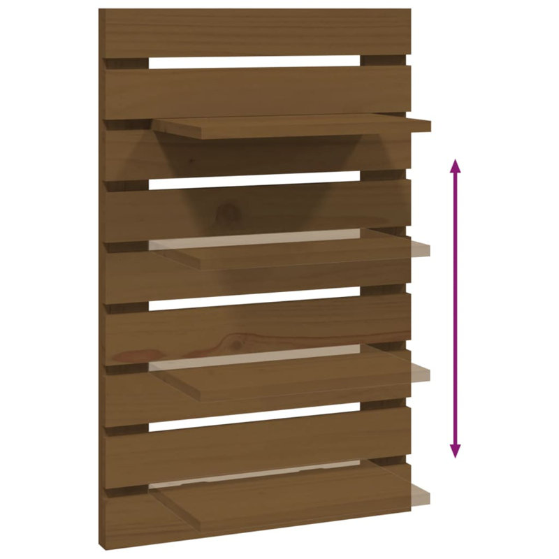 Dawes 2 Piece Pine Solid Wood, Brown