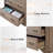 Coghiel 5 Drawer 31.5" W Farmhouse Wooden Dresser, Gray-102336713