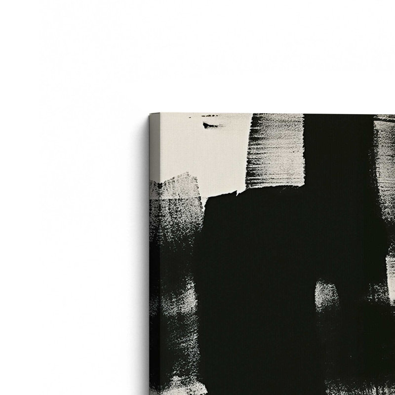 Impression sur toile gris anthracite Whisper III, Toile tendue, 72" H x 48" W x 1.25" D