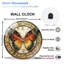 Horloge murale colorée avec design élégant et horloge murale 12 po