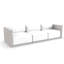 Gatsby 114" Wide Outdoor Patio Sofa with Cushions-667017476-667017528
