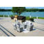 Ensemble de conversation modulaire avec coussins 6 pièces Braddon