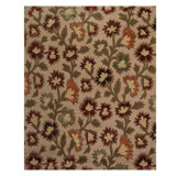 Tapis de zone noué la beige 7 pi 1 po x 9 pi one-of-kind Sudley