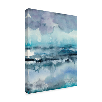 « blue marée i », peinture sur toile tendue