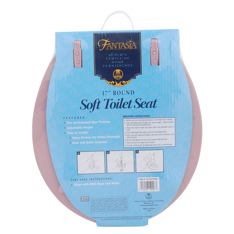 Siège de toilette rond Fantasia, Thé rose