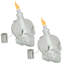 Torche de table Grinning Skull - 2 torches - transparent-70723637-70723638
