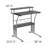 Holyoke 28"W Computer Desk with Top and Lower Storage Shelves-33246320