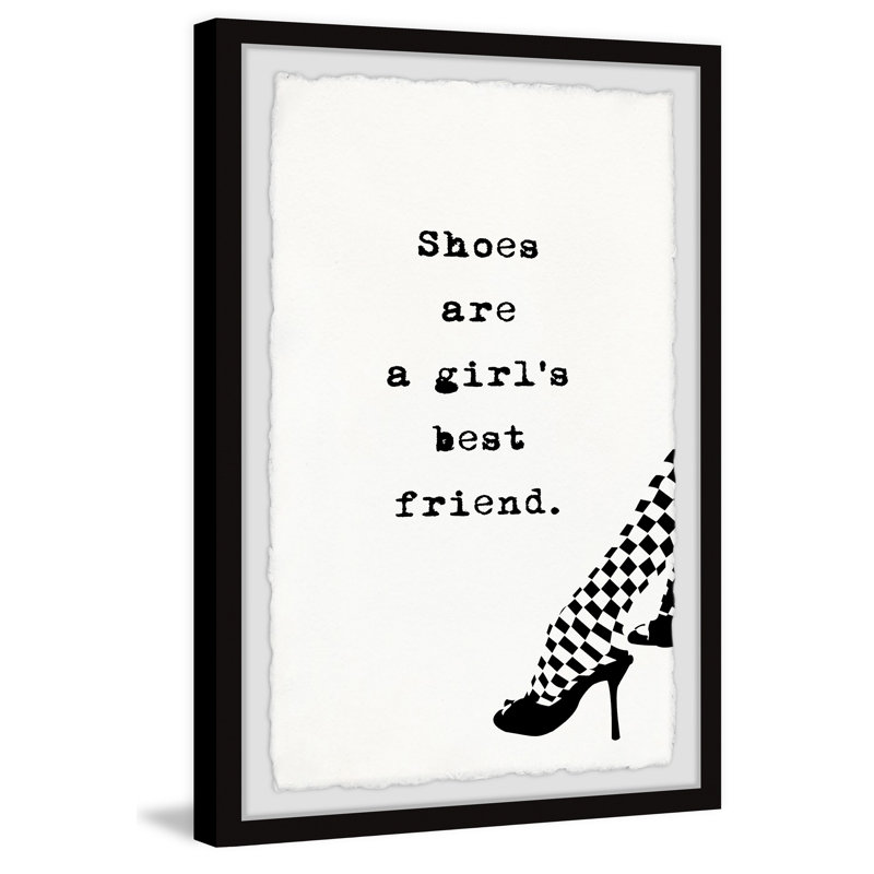 Girl's Bestfriend - Single Picture Frame Print, 30cm H x 20cm W x 3.81cm D