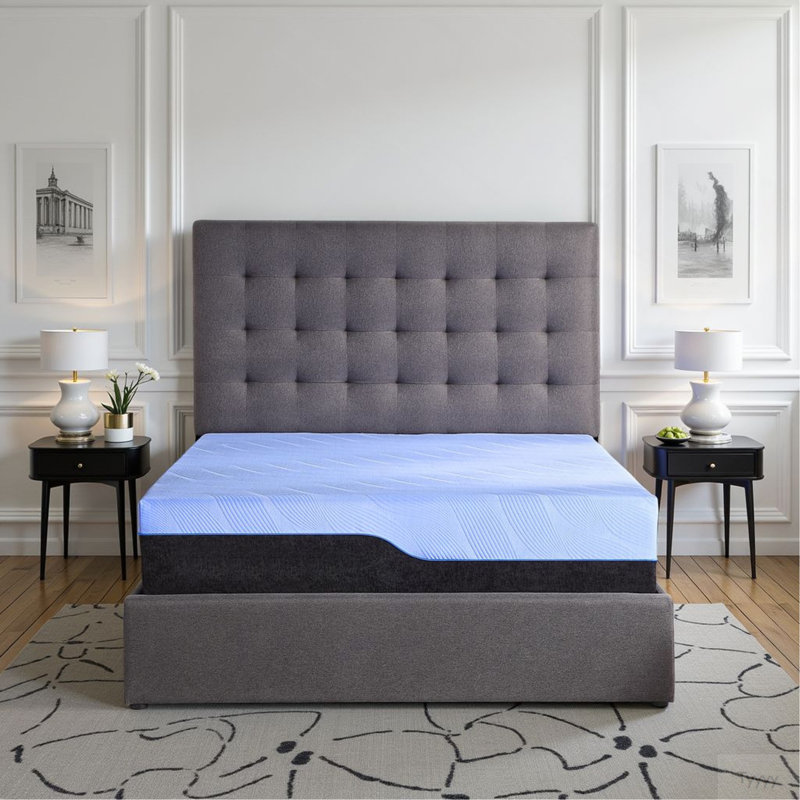 Refresh 12 Inch Hybrid Cooling Gelcare Memory Foam And Coil Adult Mattress, King Size, King