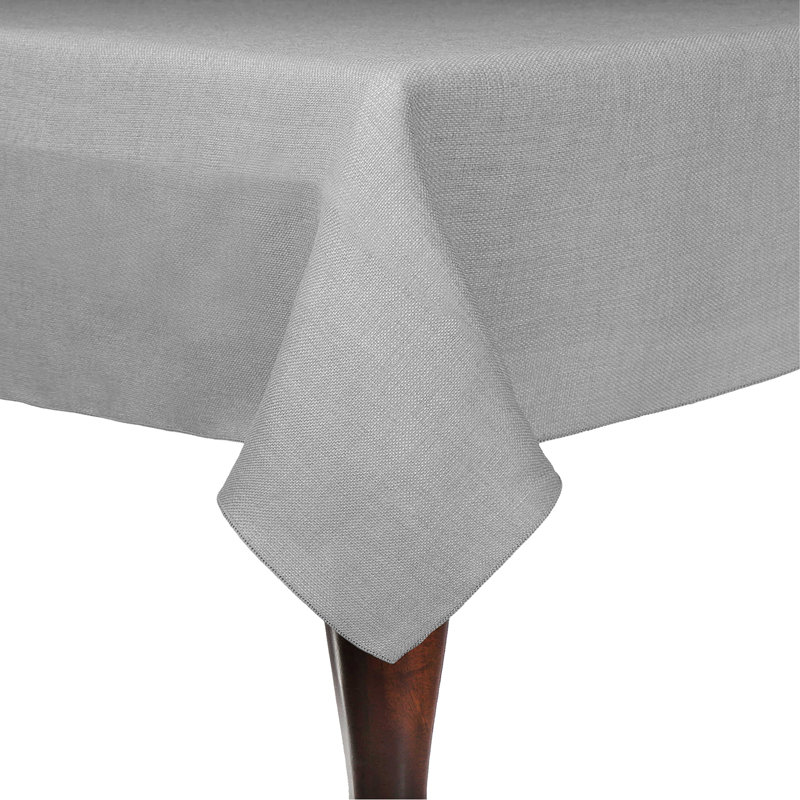 Ultimate Textile Square Tablecloth, Silver, 2, 45" x 45"