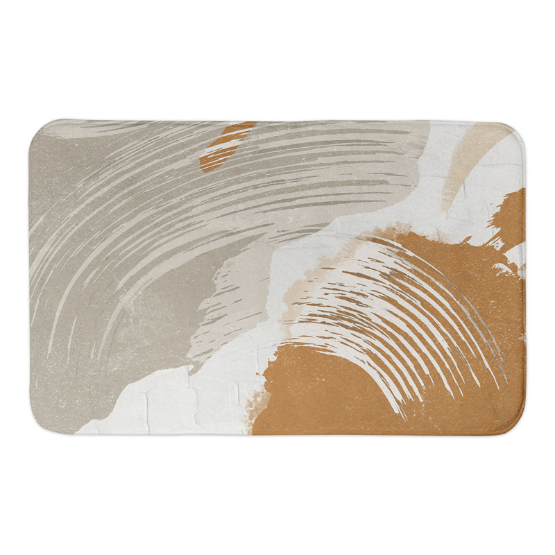 Tapis de bain d'automne abstrait
