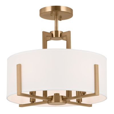 Bakar Fabric Semi Flush Mount