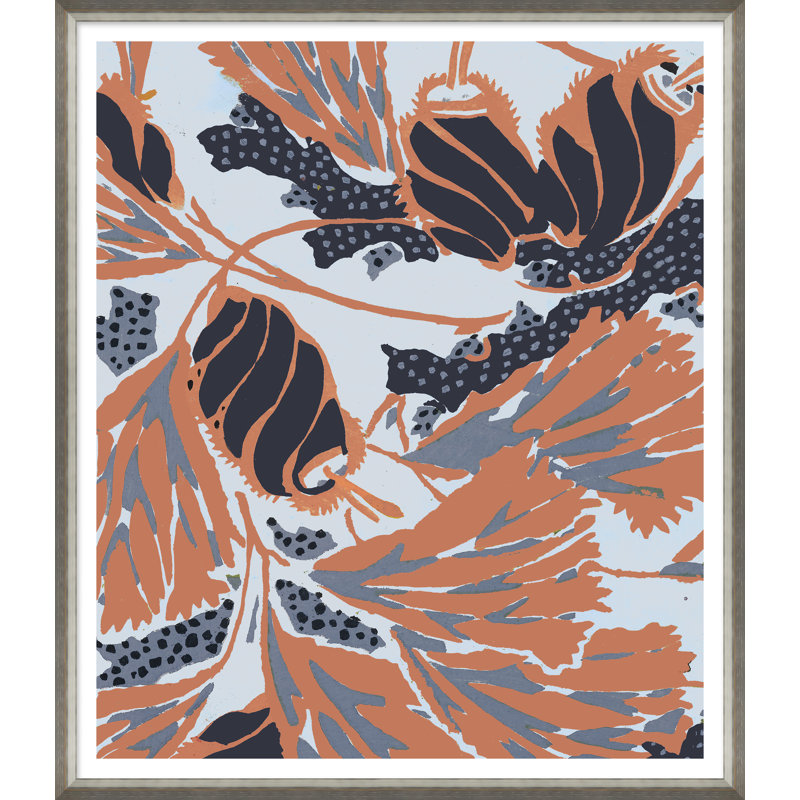 'Asian Textile Designs' Framed Print