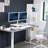 32" Standing Desk Converter with Dual Monitor Mount DESK-V000K-M2 Series-1811284540