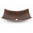 18" Rectangle Modern Slope Hammered Copper Sink