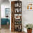 70" Display Cabinet with Glass Doors, Lights, and Pull-Out Shelf