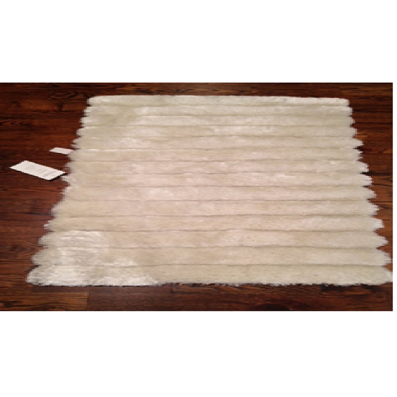 Nisan Solid Colour Hand Woven Area Rug, Rectangle 107 x 168 cm