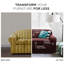 Housse pour fauteuil à coussins carrés ultra-doux extensible-21271298