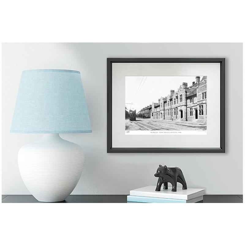 Burnley, New Police Offices 1906 - Single Picture Frame Print, 28cm H x 36cm W x 2.3cm D