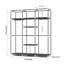 Evonnia Metal Wardrobe