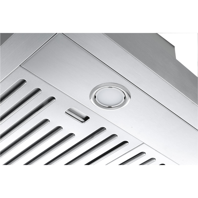 Ancona 30" Stainless Steel Convertible Wall Mount Range Hood with LED Night Light