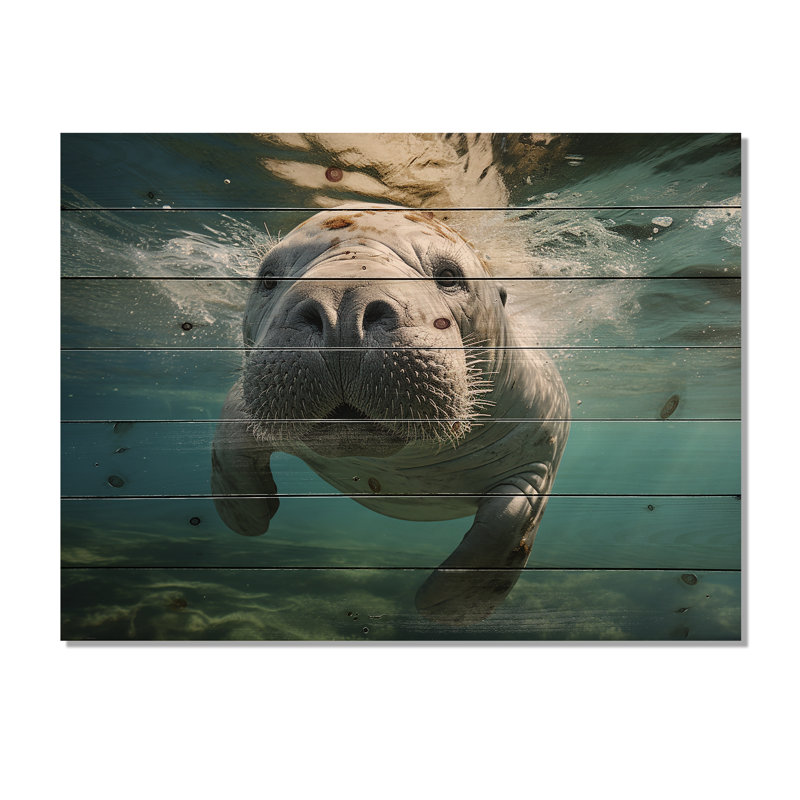 Michel - Décoration murale animaux en bois sur bois de pin naturel, H 30 po x l 40 po