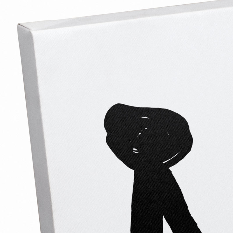 Art sur toile little princess Brewer, H 20 po x l 16 po x P 1,25 po, Noir